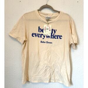 Bobo Choses Beauty Everywhere T-Shirt NWT XL Anthropologie Organic Cotton